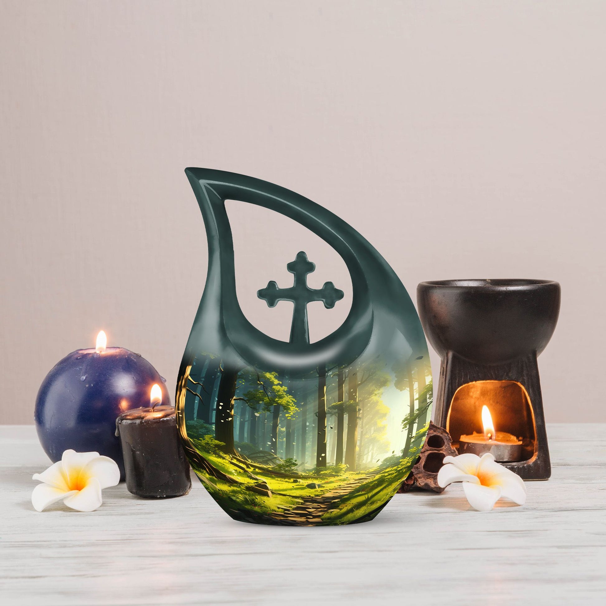 Forest Urns For Ashes - Cremation Urns Large & Small Combo Urn