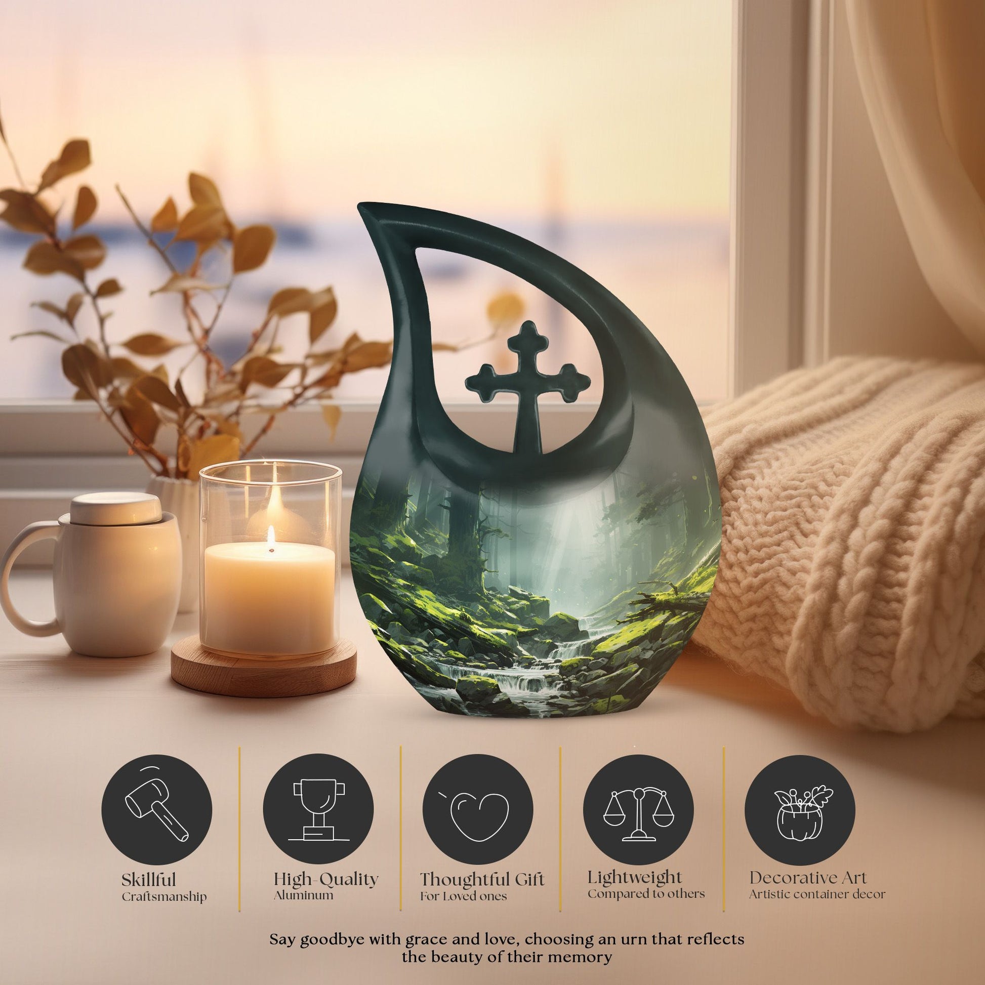 Forest Urns For Ashes - Small Funeral Urns