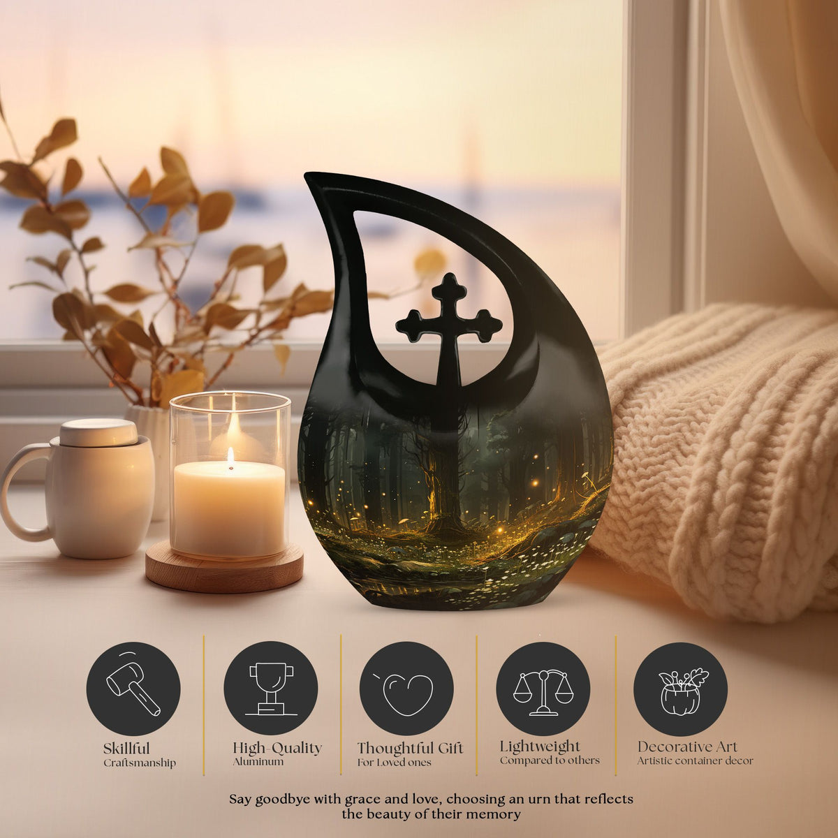 Forest Urns For Ashes - Funeral Urns For Human Ashes Small Urn