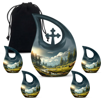 Large Urn With 4 Keepsake