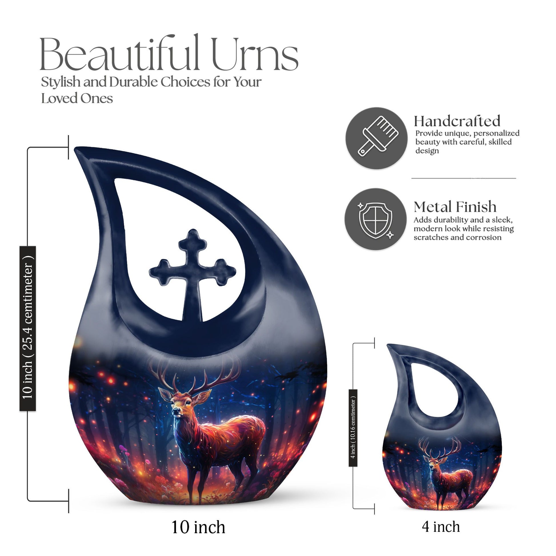 Deer Urns For Ashes - Adult Funeral Urn