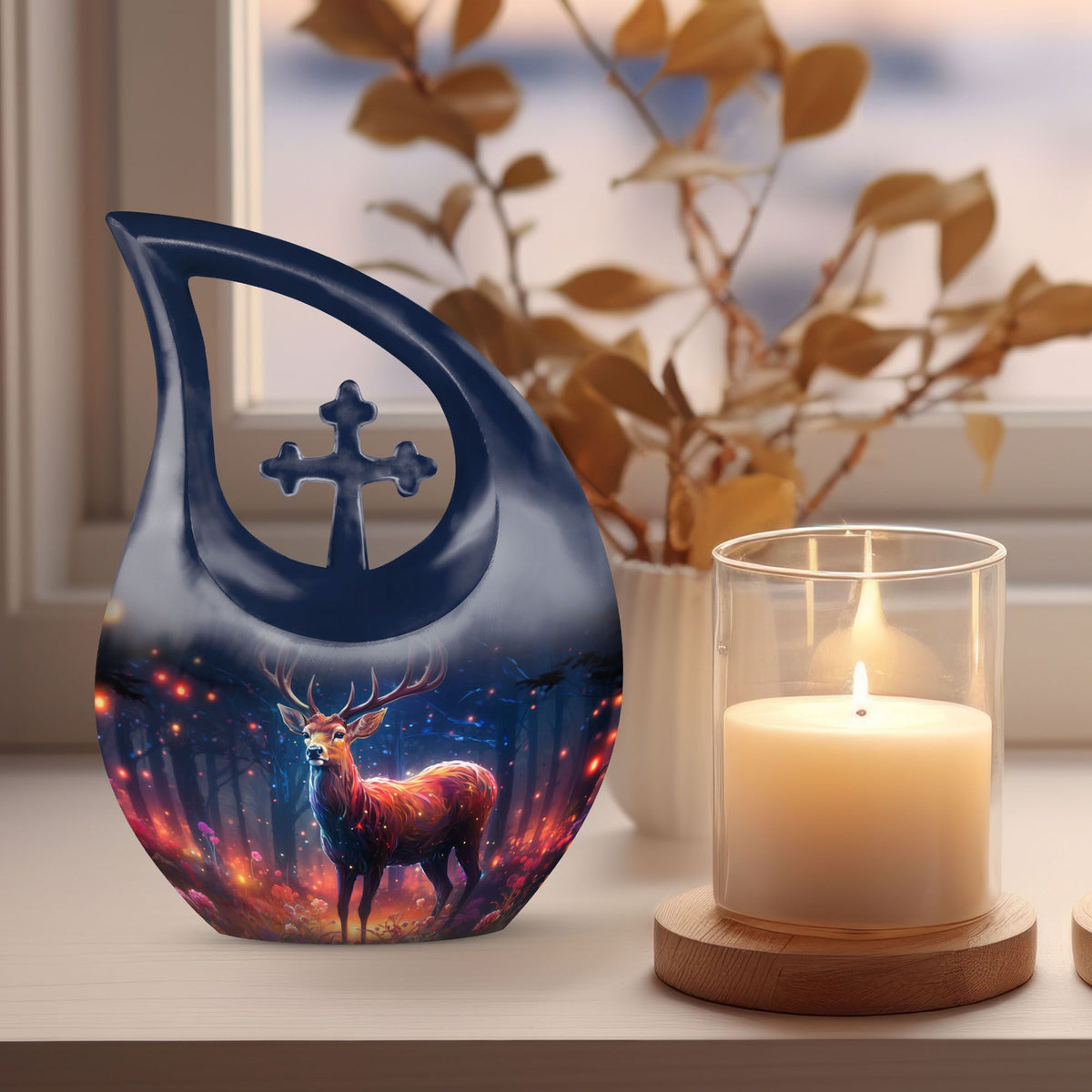 Deer Urns For Ashes - Adult Funeral Urn