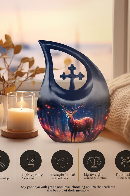 Deer Urns For Ashes - Adult Funeral Urn