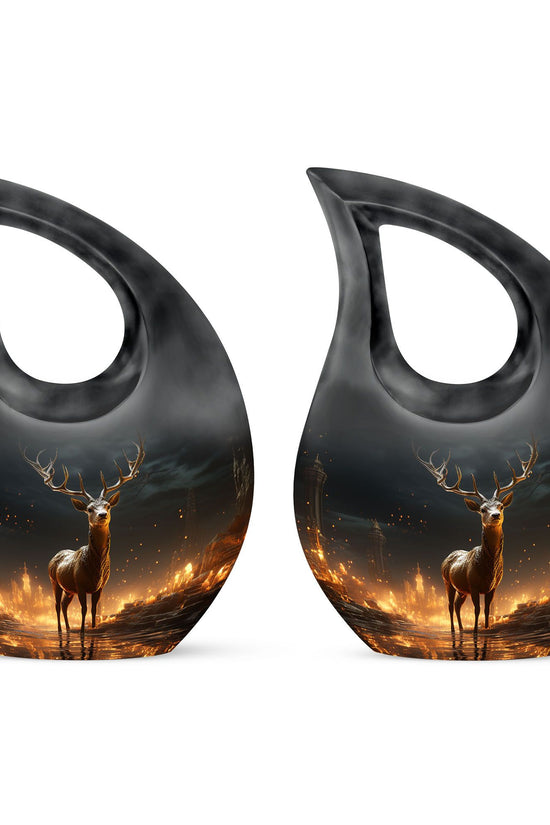 Deer Urns For Ashes - Urns For Ground Burial Urn
