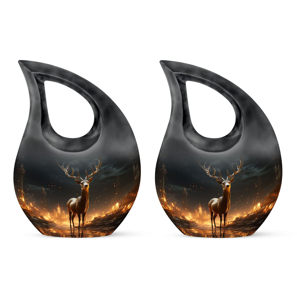 Deer Urns For Ashes - Urns For Ground Burial Urn