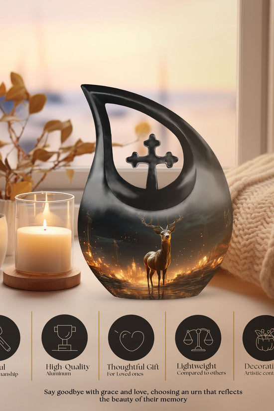 Deer Urns For Ashes - Urns For Ground Burial Urn
