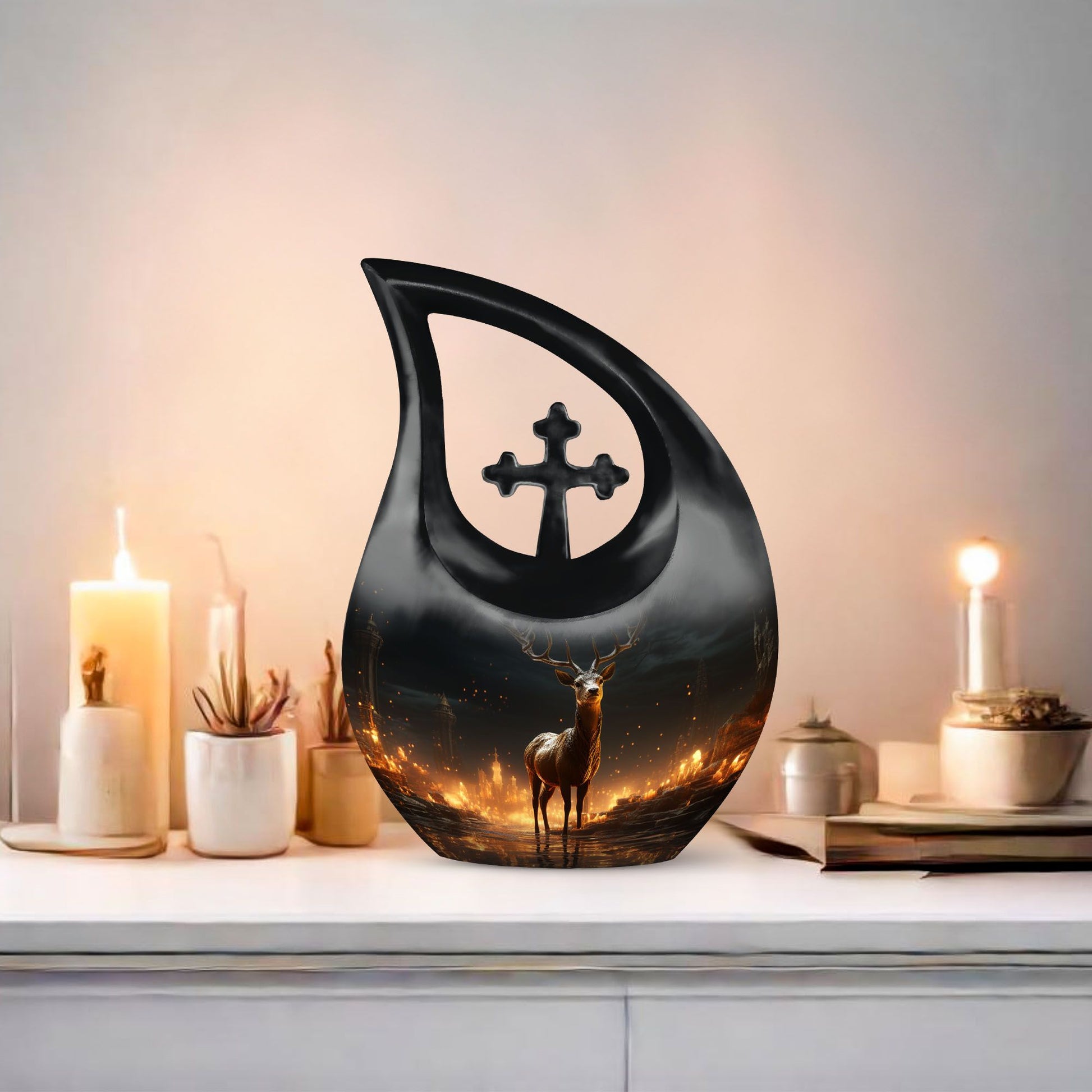 Deer Urns For Ashes - Urns For Ground Burial Urn