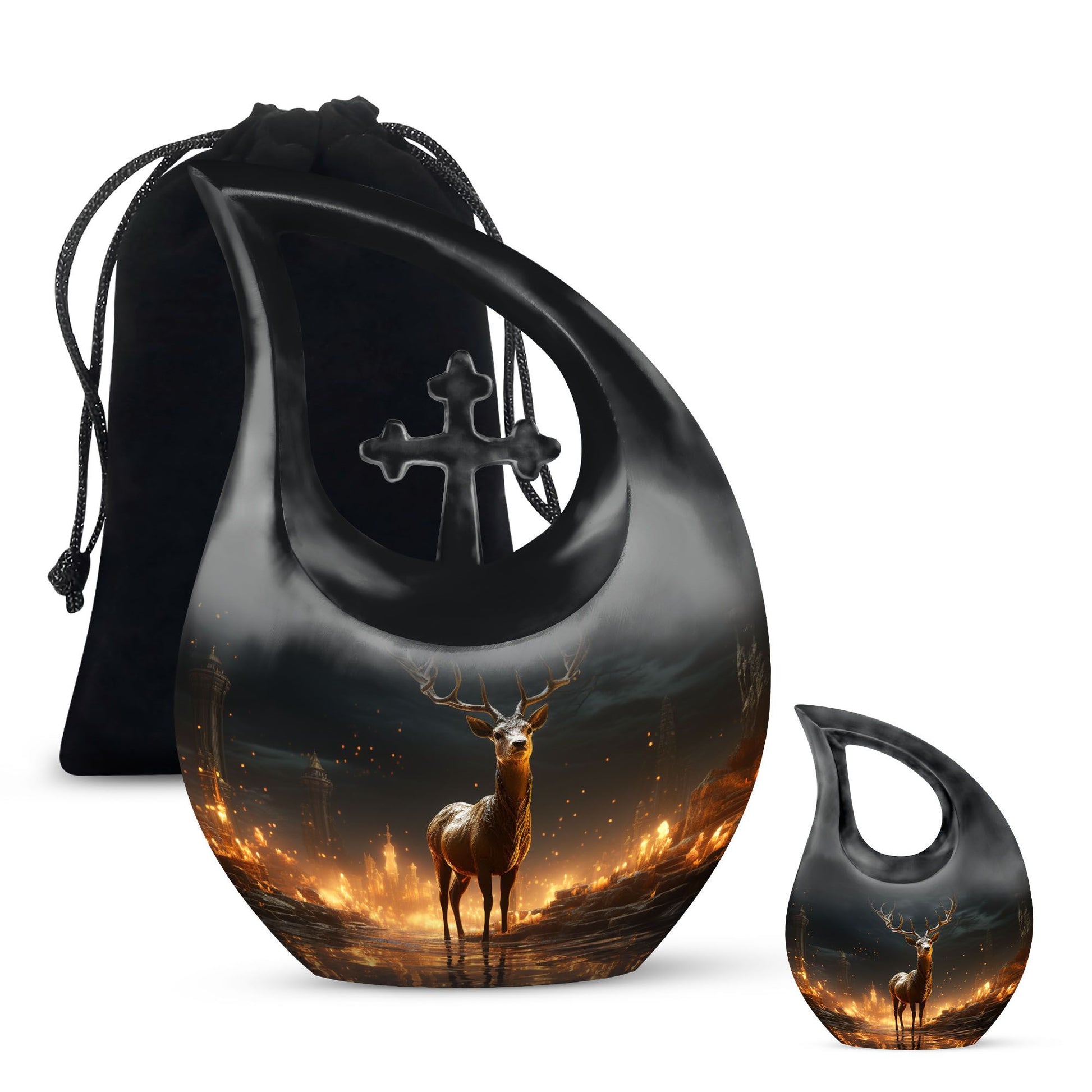 Deer Urns For Ashes - Urns For Ground Burial Urn
