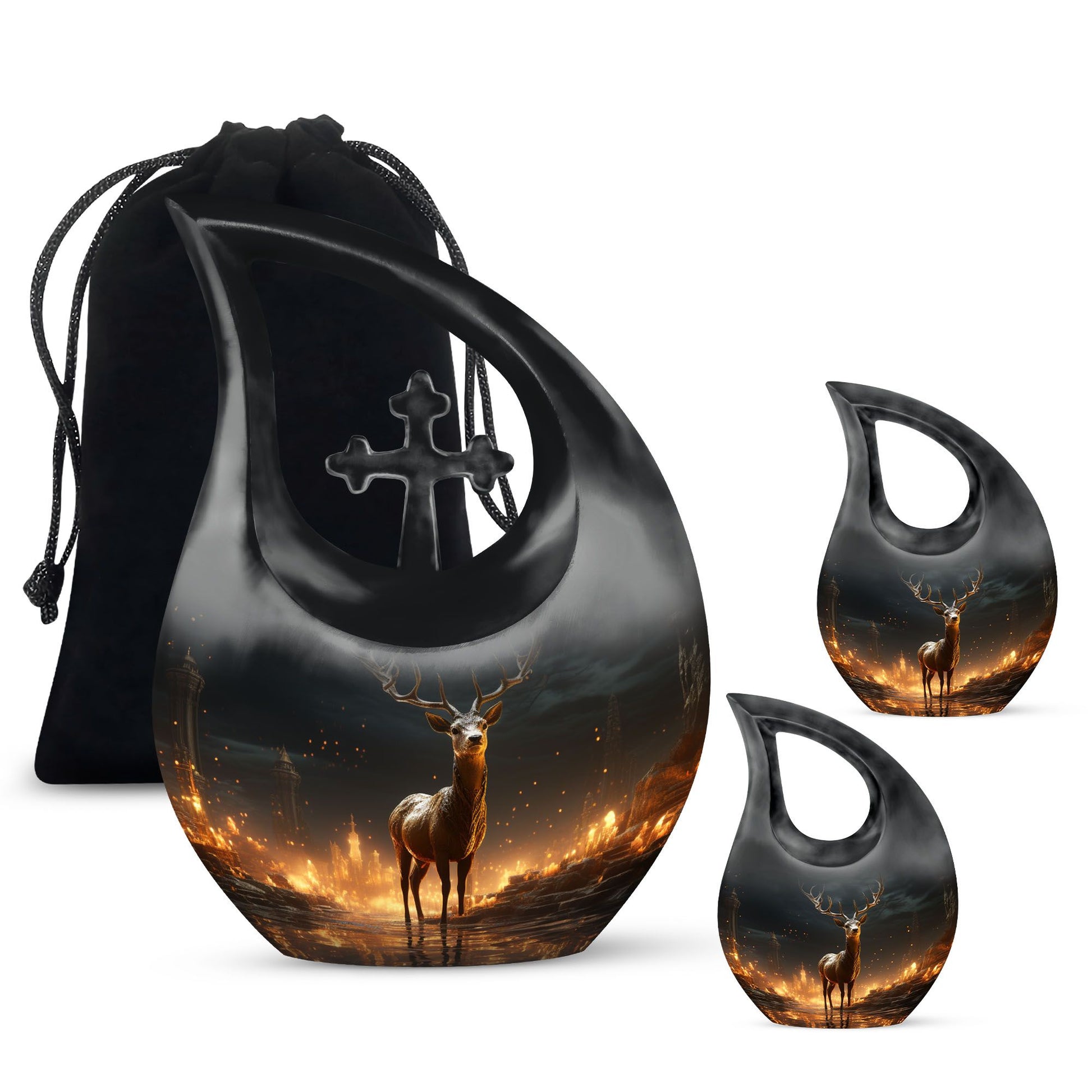 Deer Urns For Ashes - Urns For Ground Burial Urn