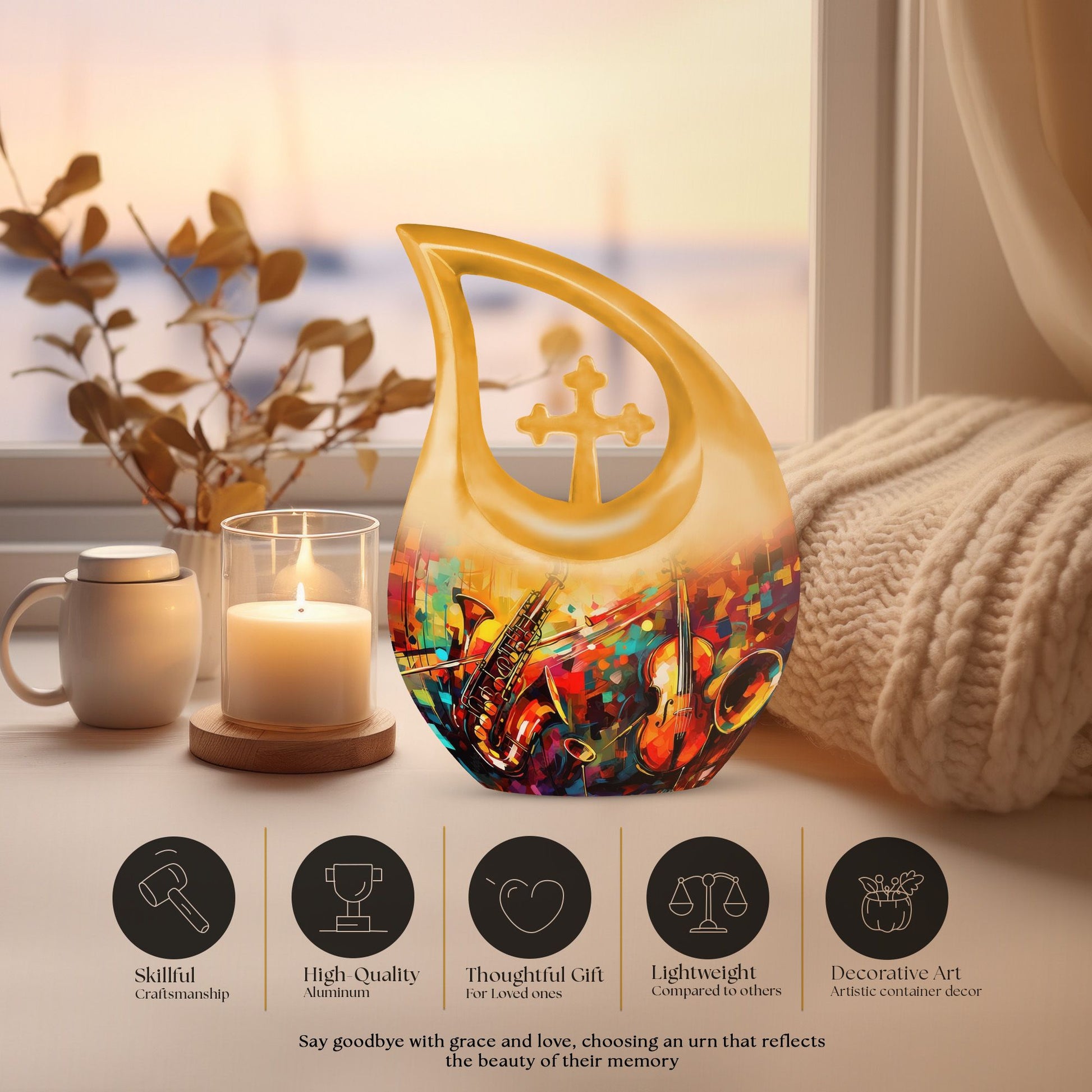 Music Urns For Ashes - Urns For Adult Female Urn