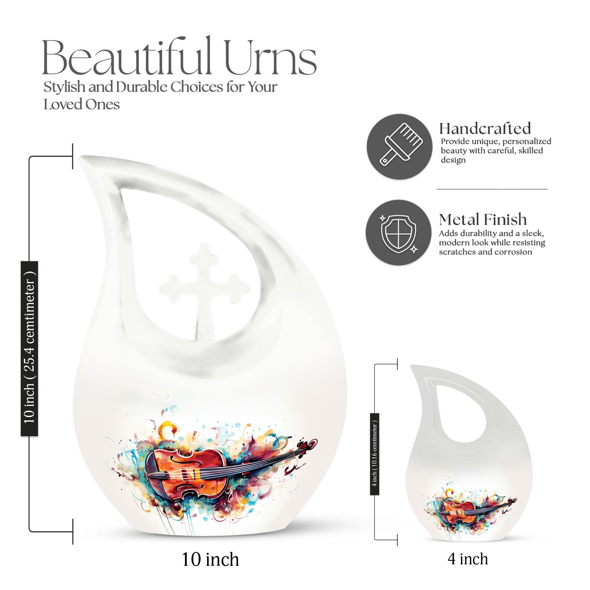 Music Urns For Ashes - Small Urns For Human Ashes Adult Female Urn