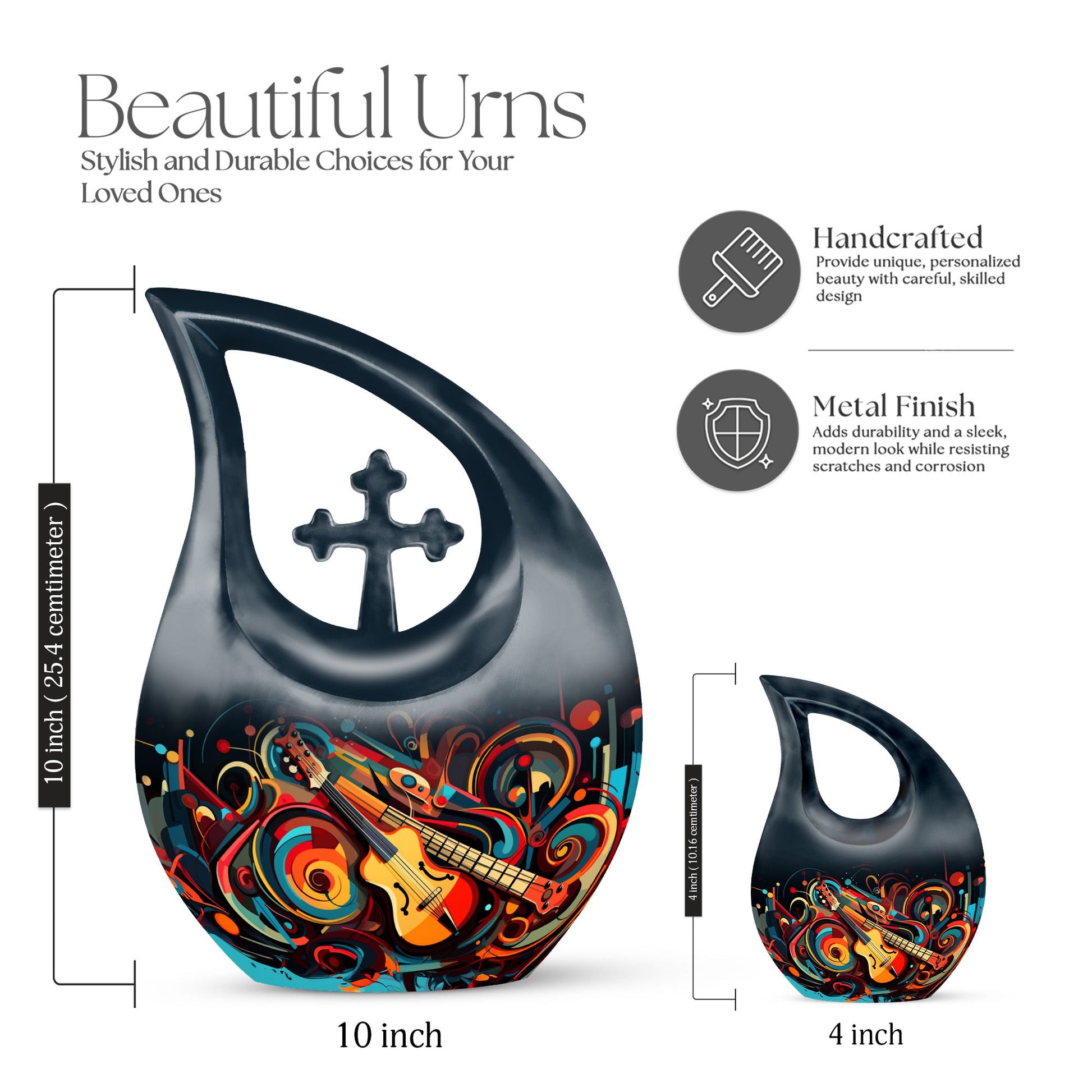 Music Urns For Ashes - Urns For Human Ashes Adult Male Burial Urn