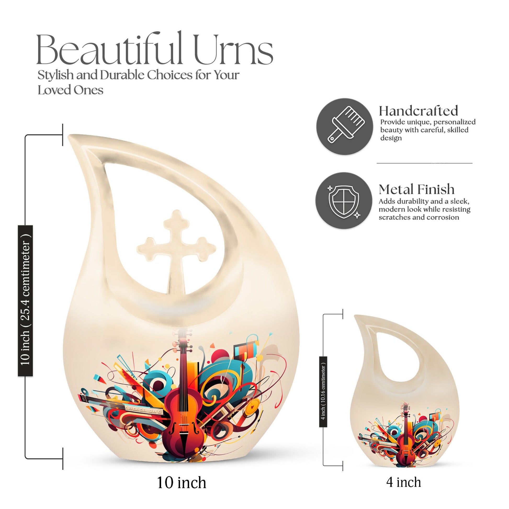 Music Urns For Ashes - Urns For Adult Female Small Urn