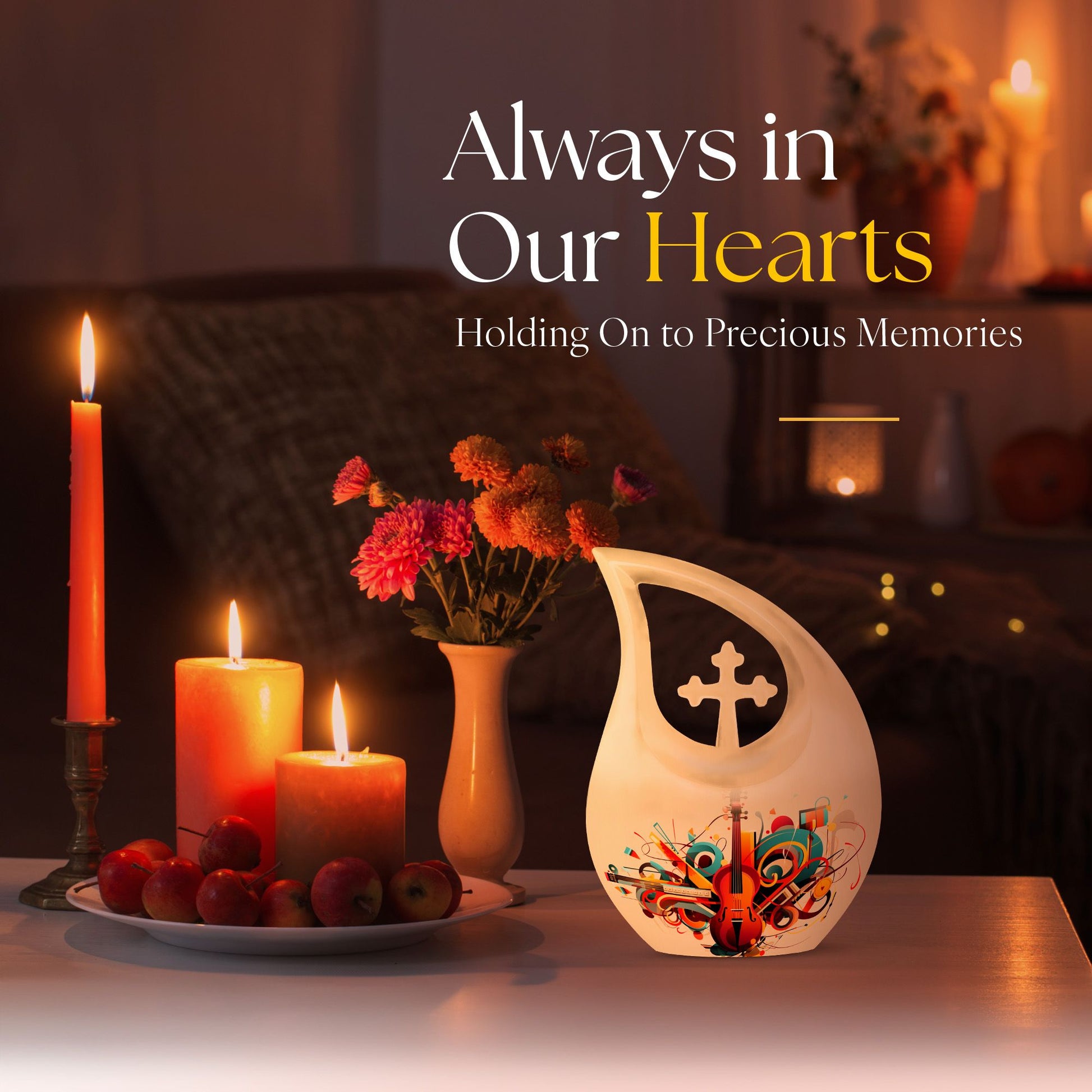 Music Urns For Ashes - Urns For Adult Female Small Urn