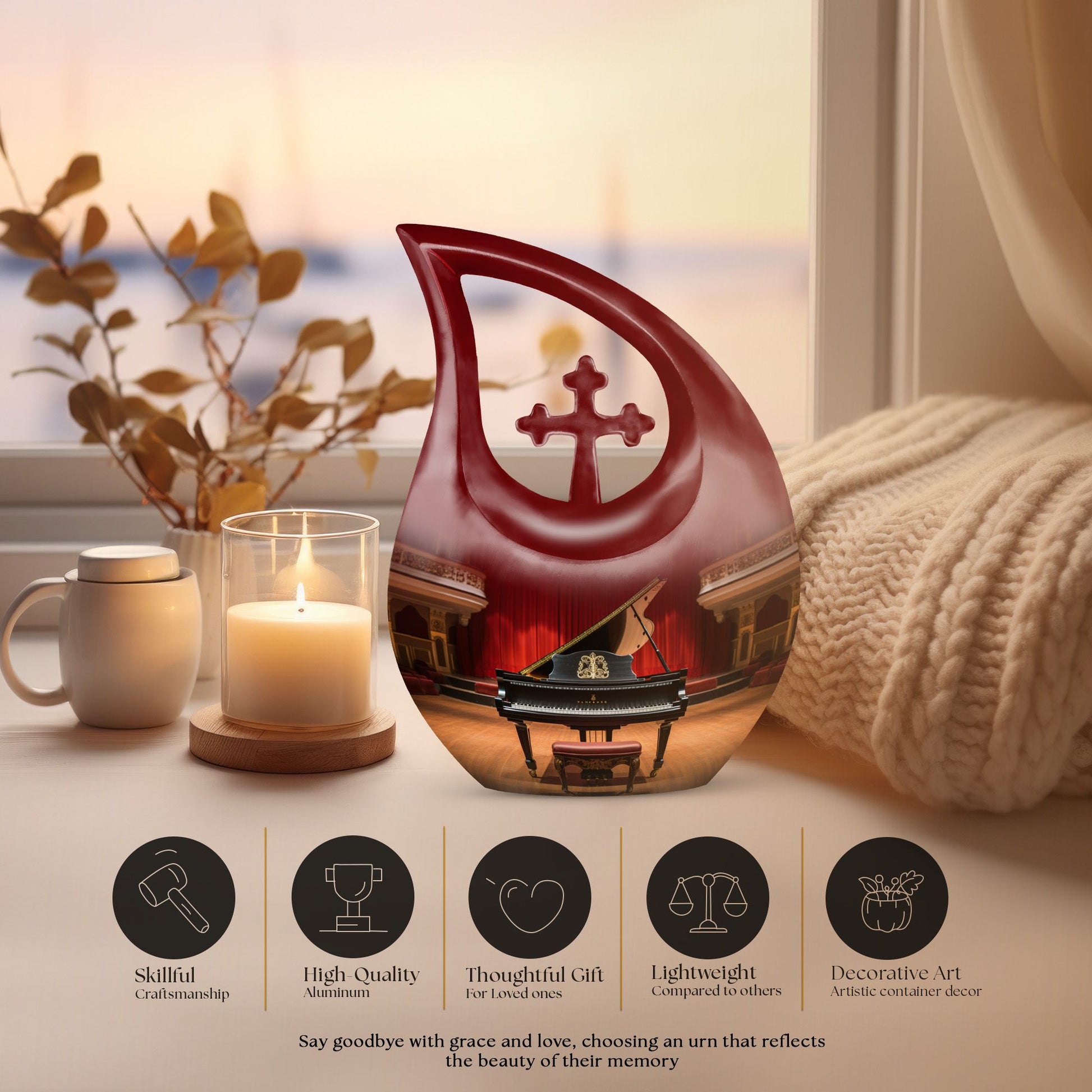 Music Urns For Ashes - Urns For Adult Male Ashes Urn