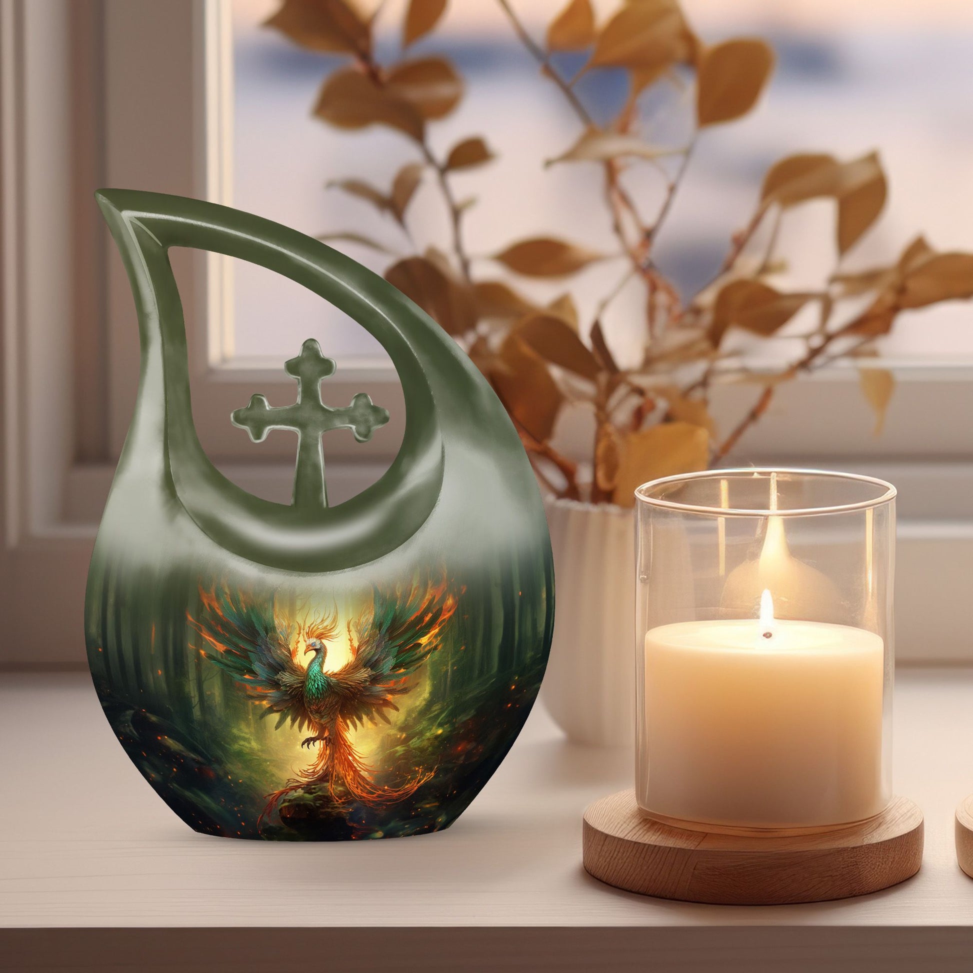 Cardinal Bird Urns For Ashes - Urn For Human Ashes Adult Female