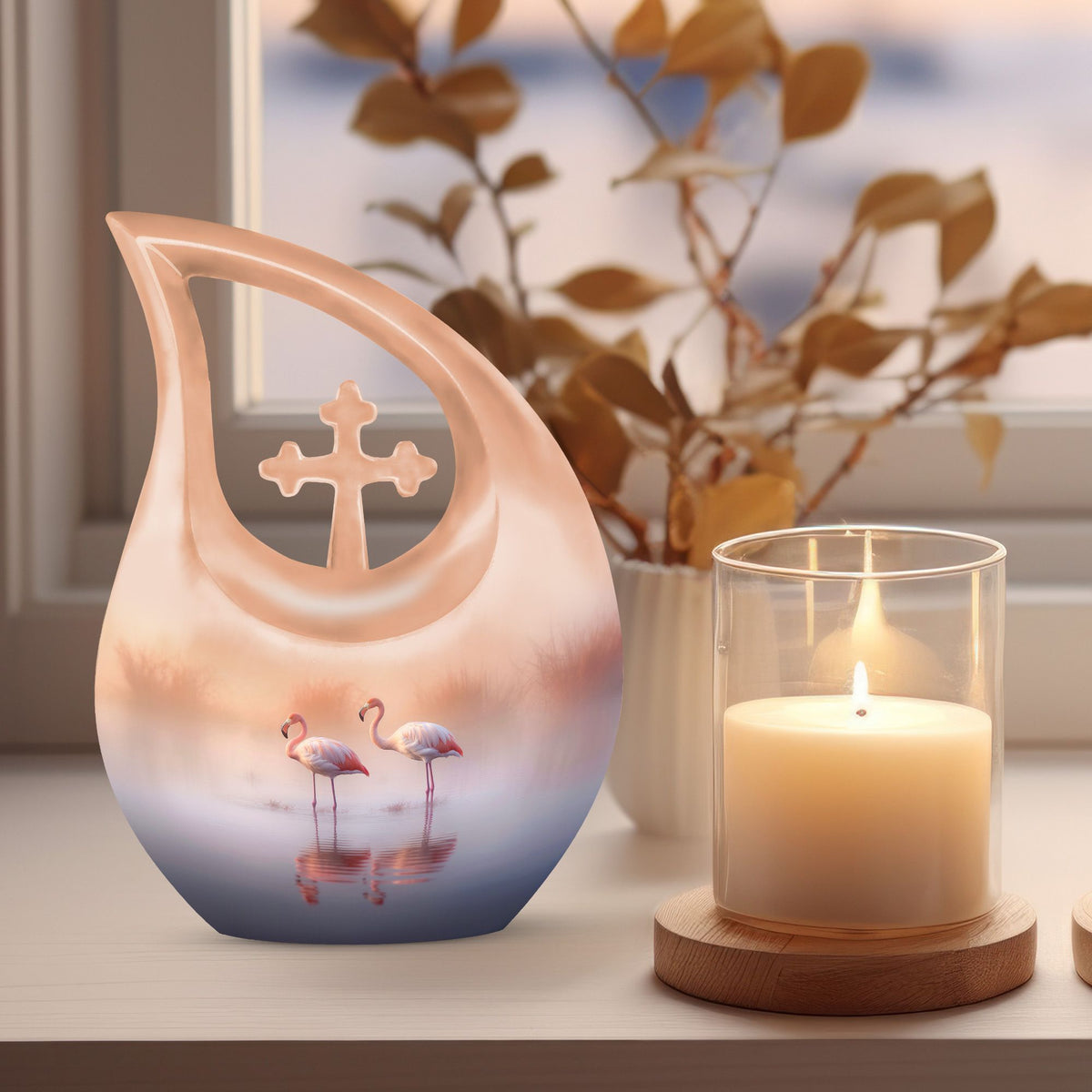 Cardinal Bird Urns For Ashes - Burial Urns For Human Ashes Adult Male Urn