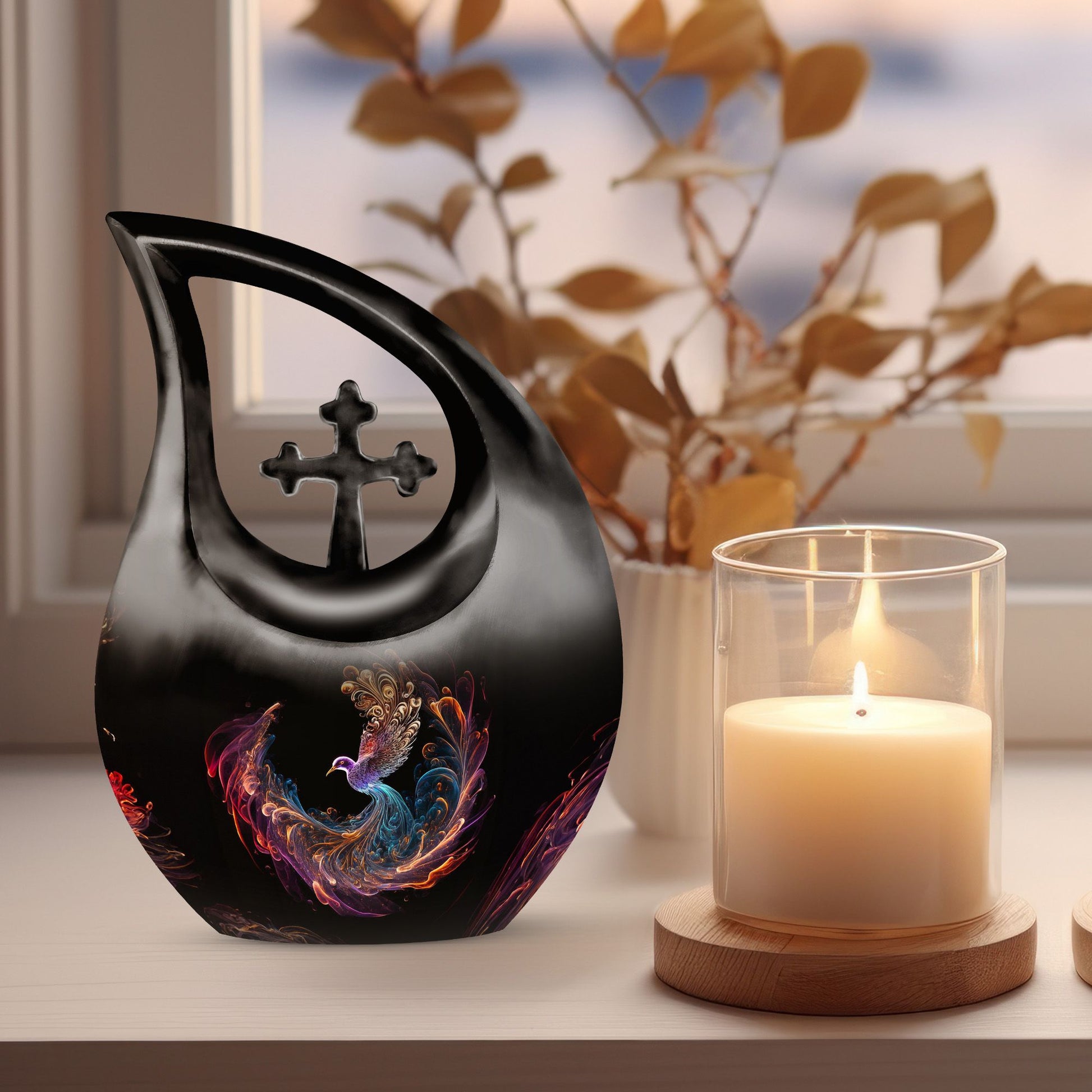 Cardinal Bird Urns For Ashes - Urns For Adult Male Small Urn