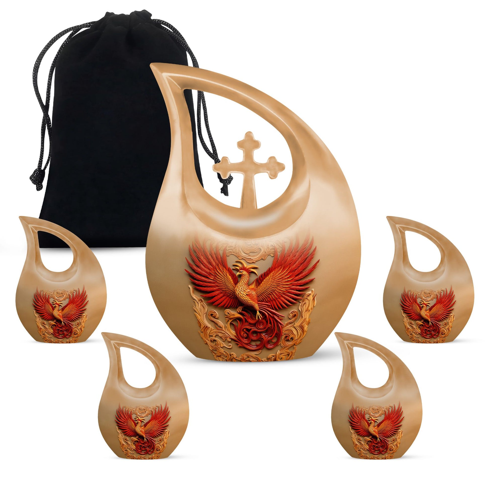 Cardinal Bird Urns For Ashes - Cremation Urn Adult Male Urn