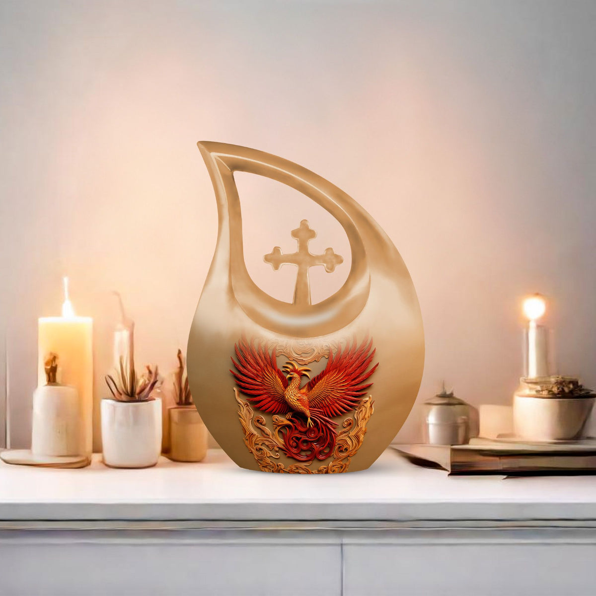 Cardinal Bird Urns For Ashes - Cremation Urn Adult Male
