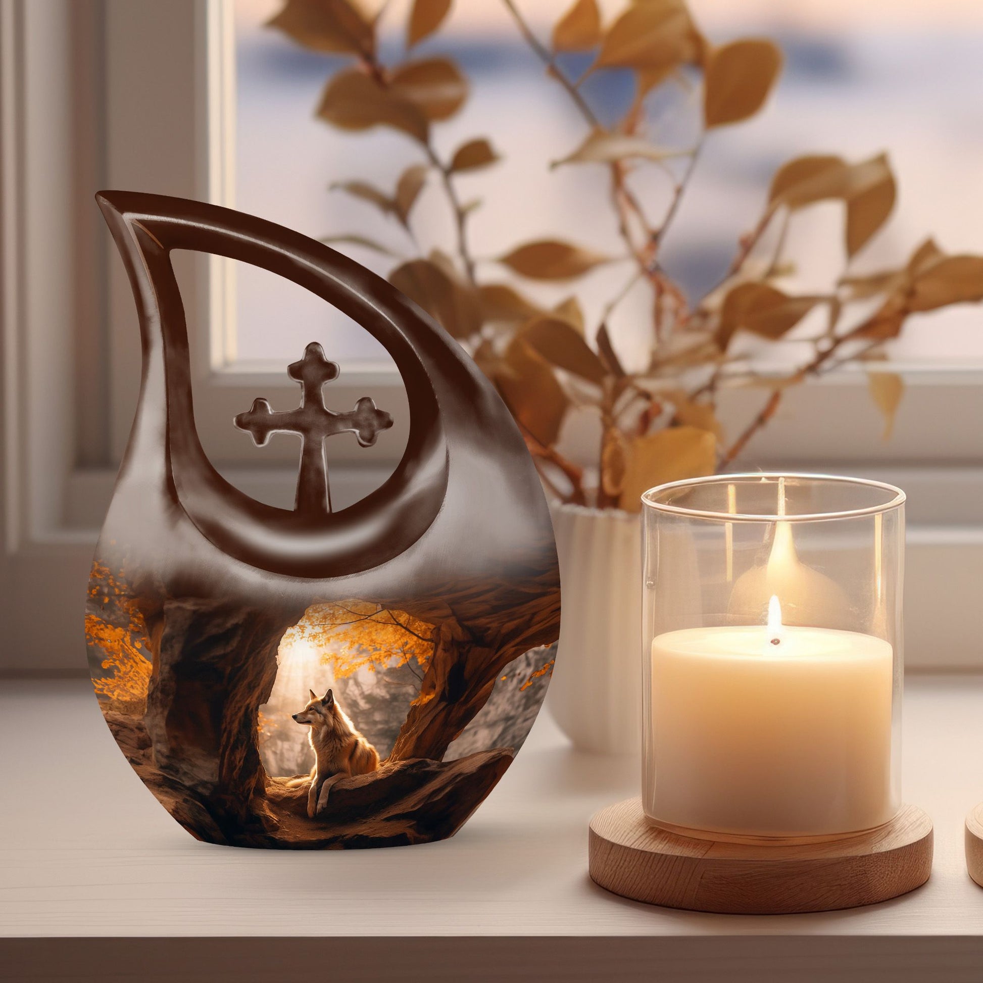 Cardinal Bird Urns For Ashes - Burial Urns Adult Female Urn