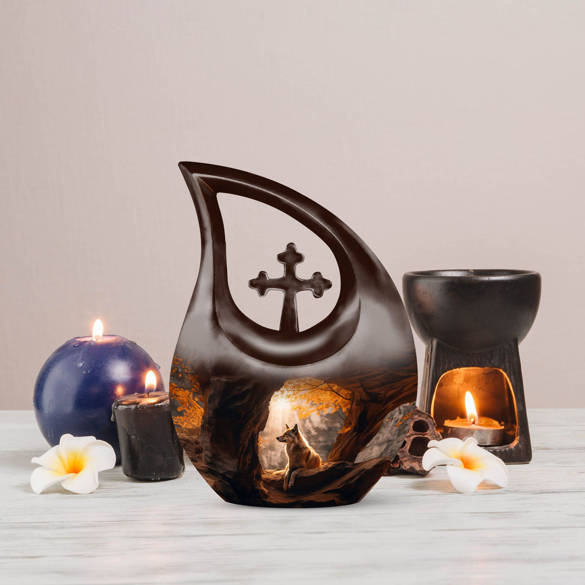 Cardinal Bird Urns For Ashes - Burial Urns Adult Female Urn