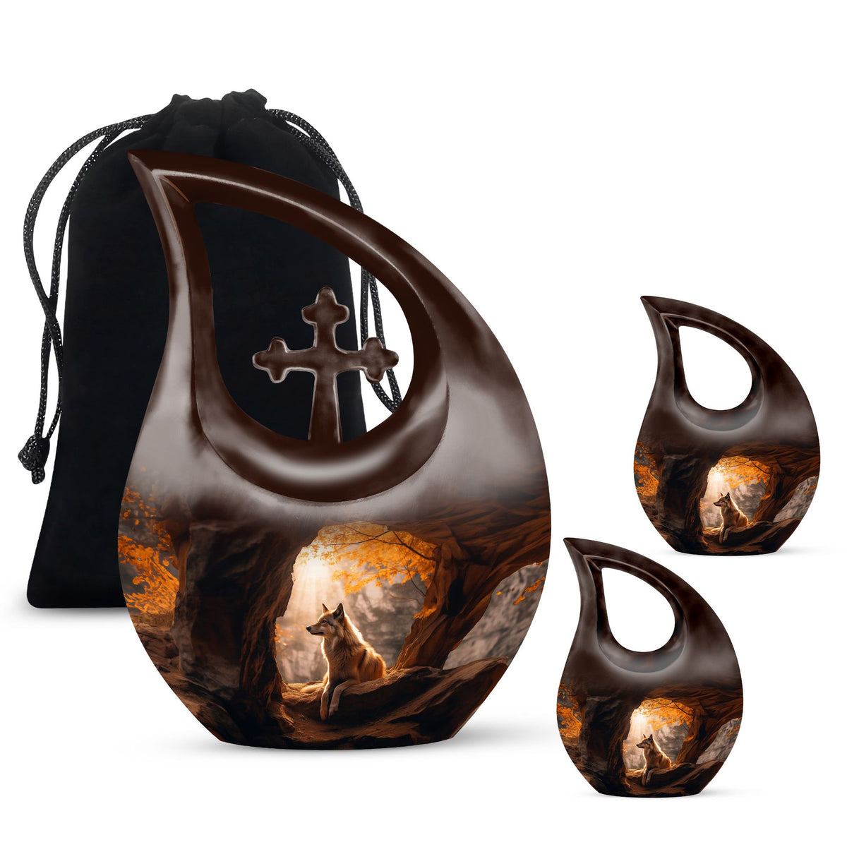 Cardinal Bird Urns For Ashes - Burial Urns Adult Female Urn