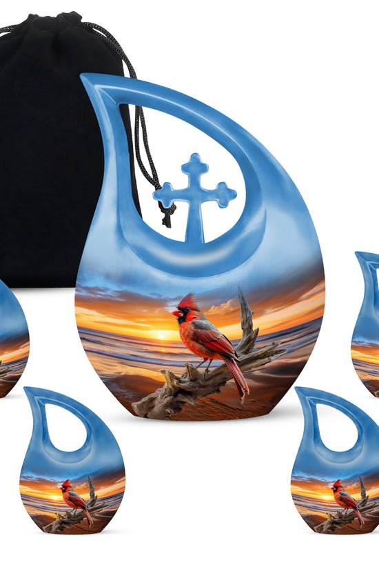 Cardinal Bird Urns For Ashes - Mini Urns For Human Ashes Adult Male Urn