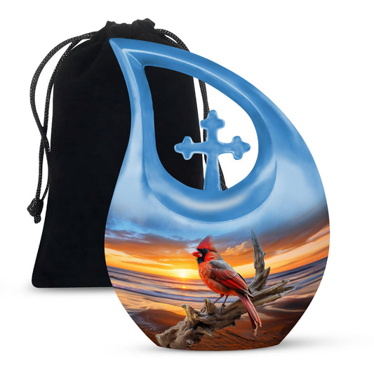 Cardinal Bird Urns For Ashes - Mini Urns For Human Ashes Adult Male Urn