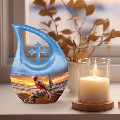Cardinal Bird Urns For Ashes - Mini Urns For Human Ashes Adult Male Urn