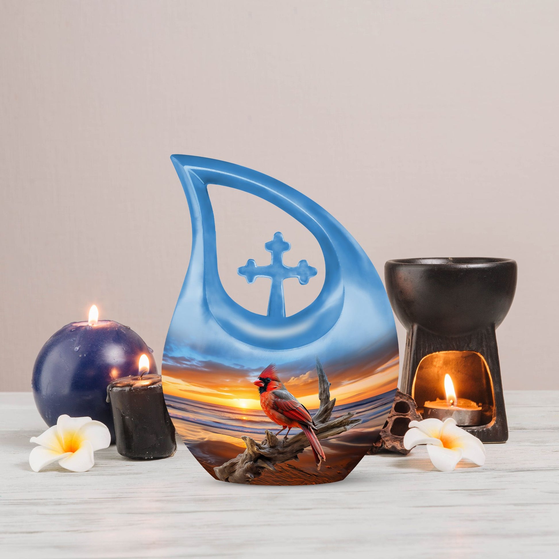 Cardinal Bird Urns For Ashes - Mini Urns For Human Ashes Adult Male Urn