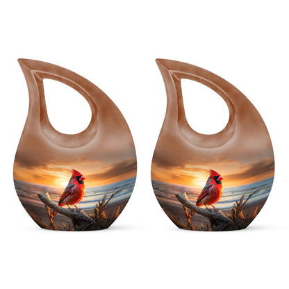 Cardinal Bird Urns For Ashes - Urn Female Adult Urn