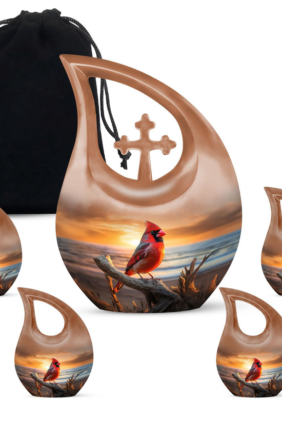 Cardinal Bird Urns For Ashes - Urn Female Adult Urn