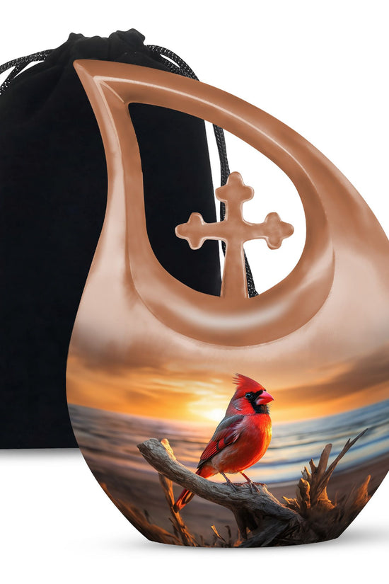 Cardinal Bird Urns For Ashes - Urn Female Adult