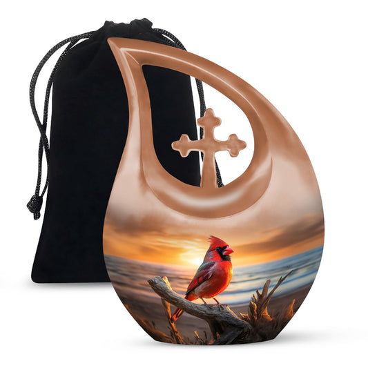 Cardinal Bird Urns For Ashes - Urn Female Adult