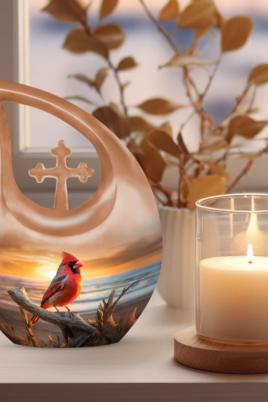 Cardinal Bird Urns For Ashes - Urn Female Adult