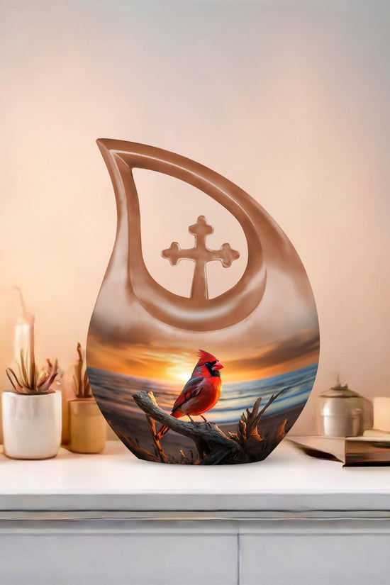 Cardinal Bird Urns For Ashes - Urn Female Adult