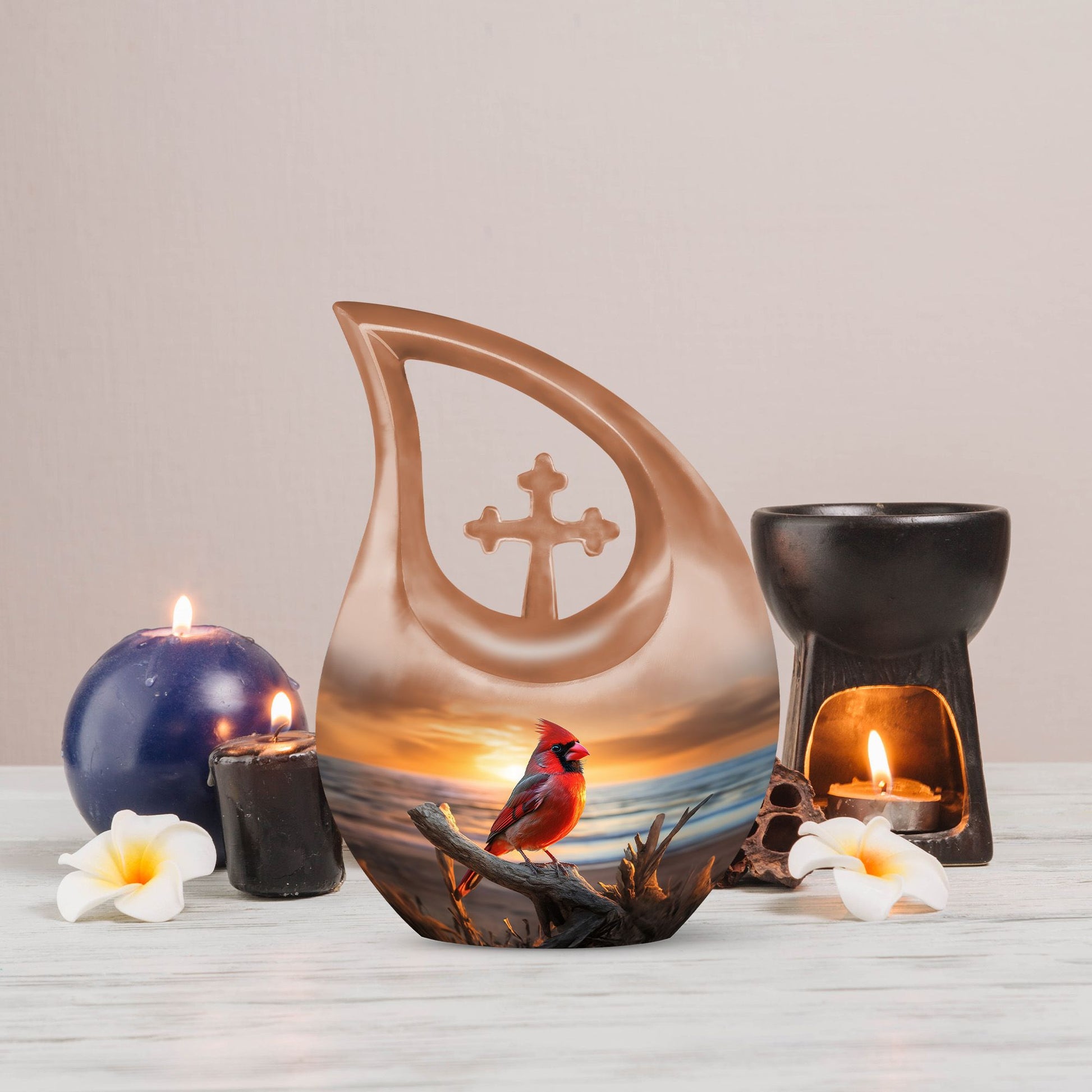 Cardinal Bird Urns For Ashes - Urn Female Adult