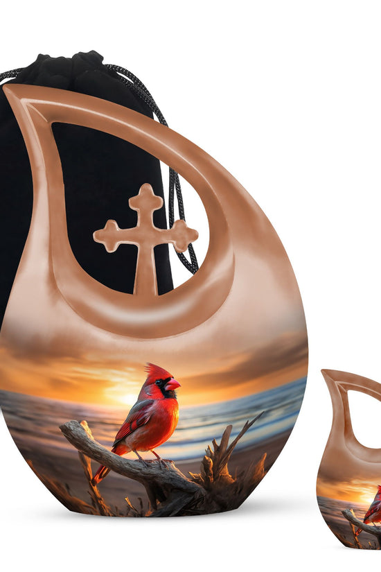 Cardinal Bird Urns For Ashes - Urn Female Adult Urn