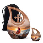 Cardinal Bird Urns For Ashes - Urn Female Adult Urn