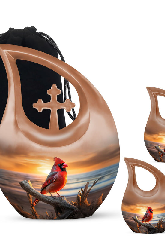 Cardinal Bird Urns For Ashes - Urn Female Adult Urn