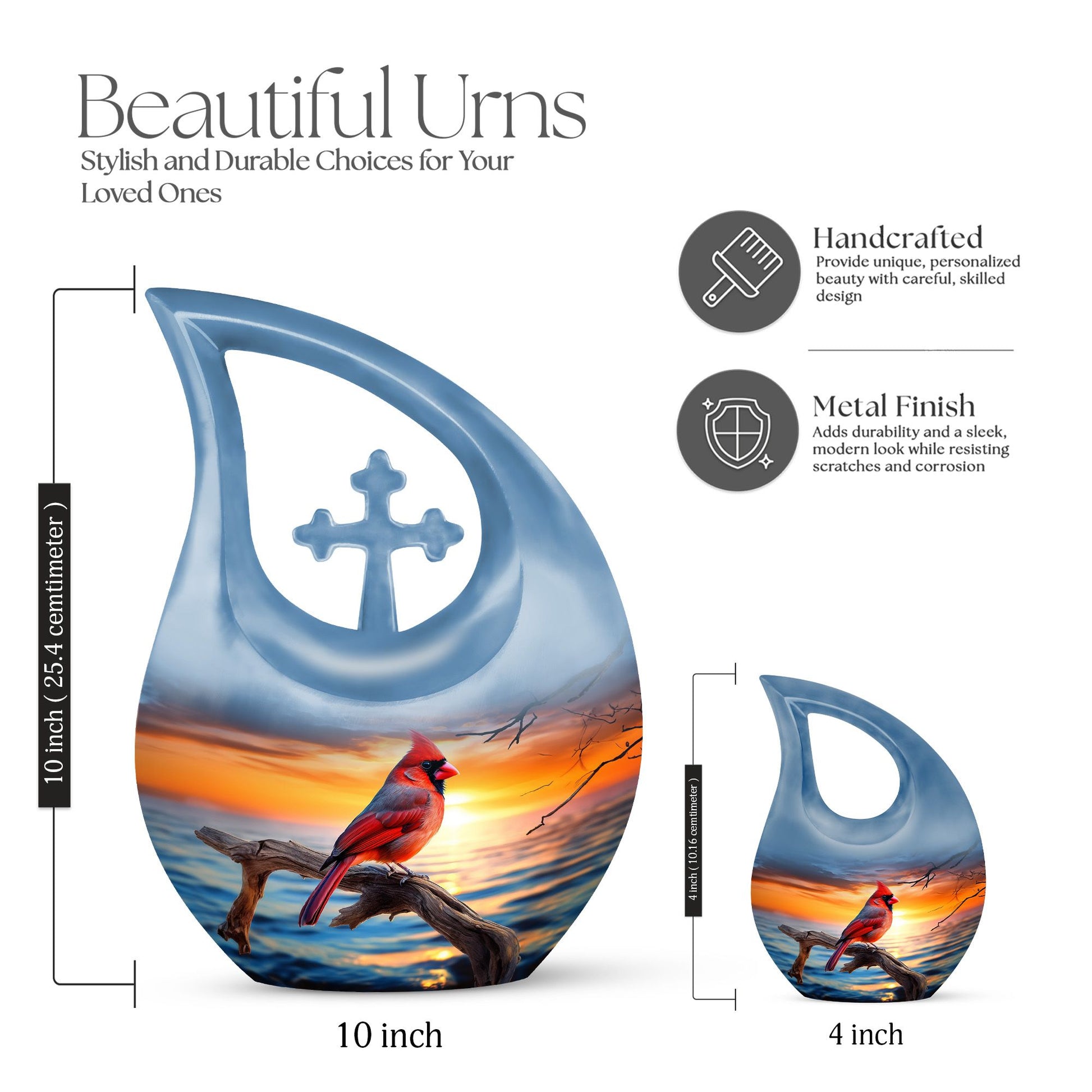 Cardinal Bird Urns For Ashes - Urn Female Ashes