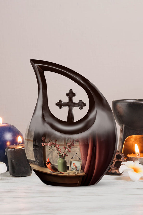 Cardinal Bird Urns For Ashes - Urn Human Ash Adult Male