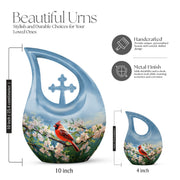 Cardinal Bird Urns For Ashes - Urn Adult Female Ashes
