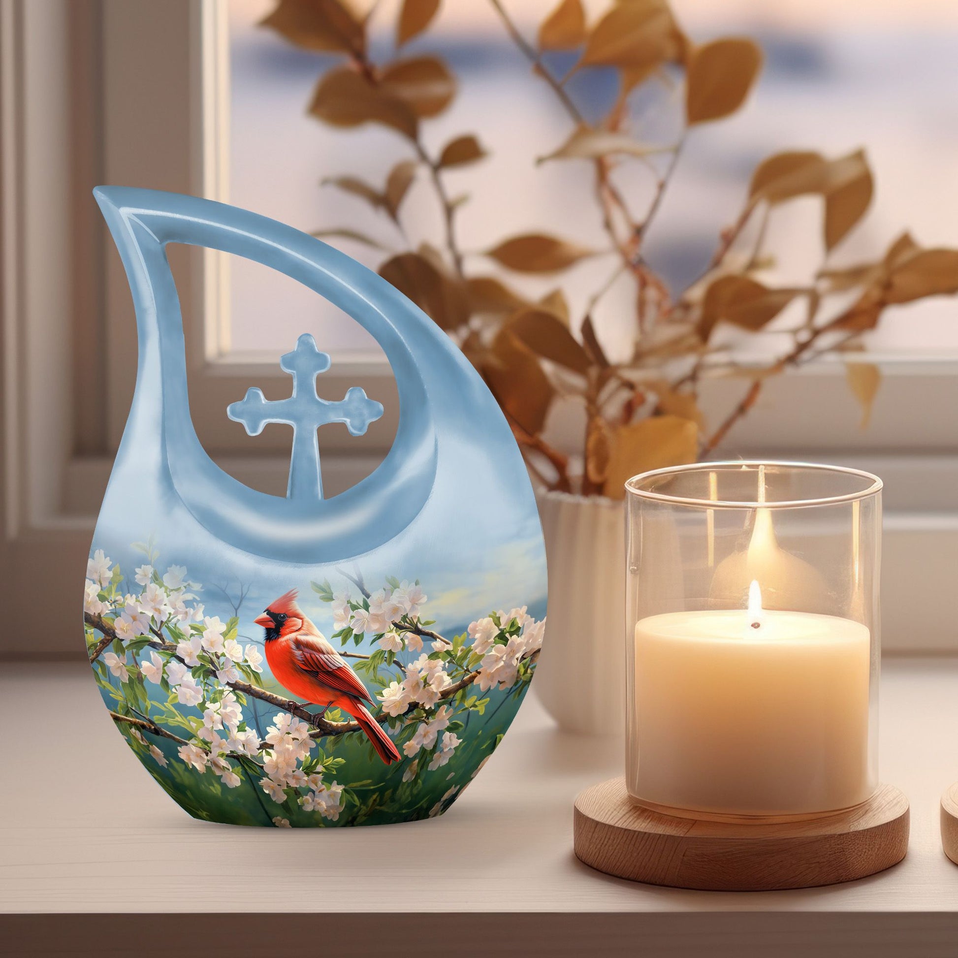 Cardinal Bird Urns For Ashes - Urn Adult Female Ashes
