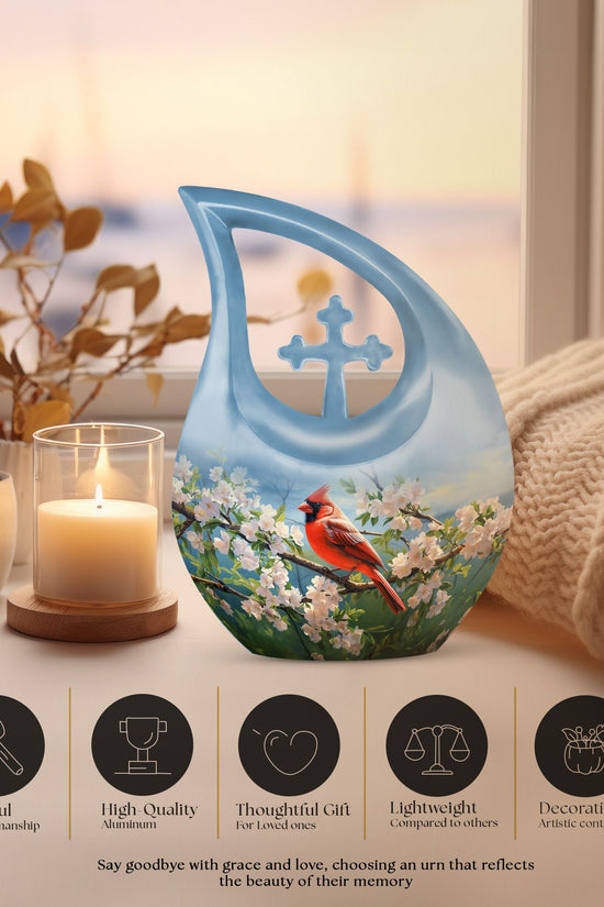 Cardinal Bird Urns For Ashes - Urn Adult Female Ashes