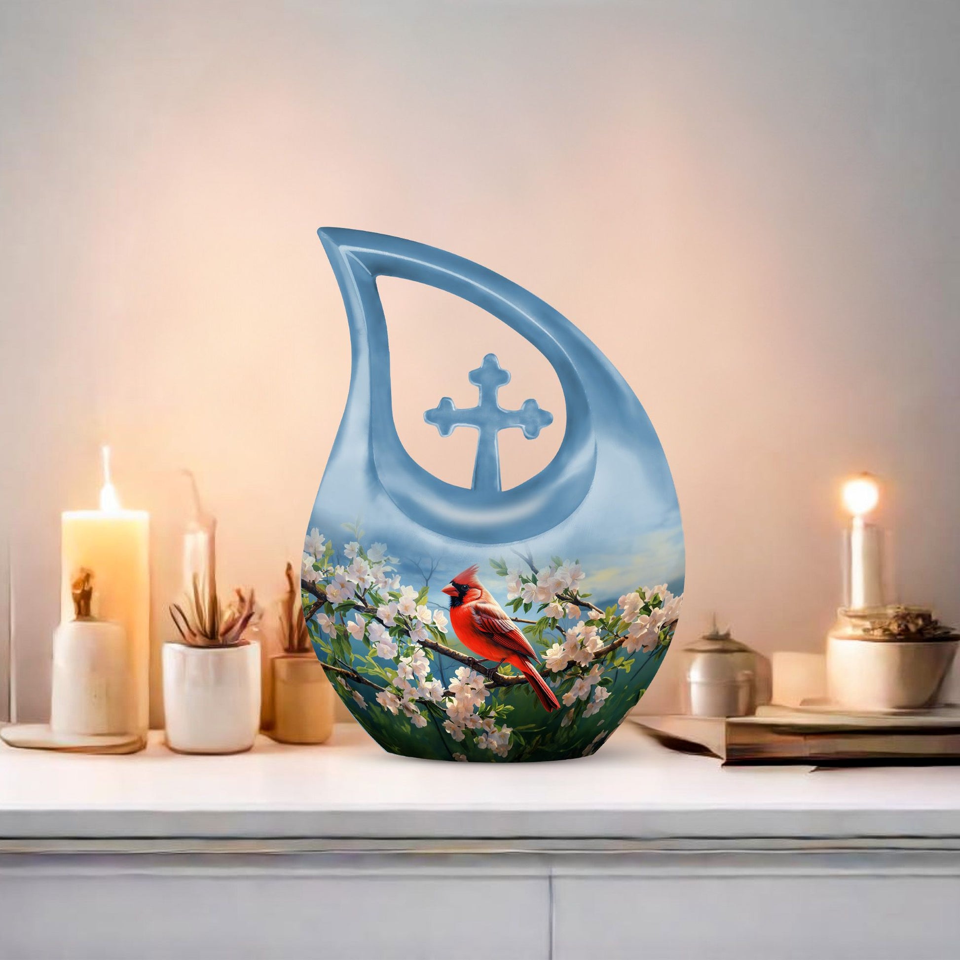 Cardinal Bird Urns For Ashes - Urn Adult Female Ashes