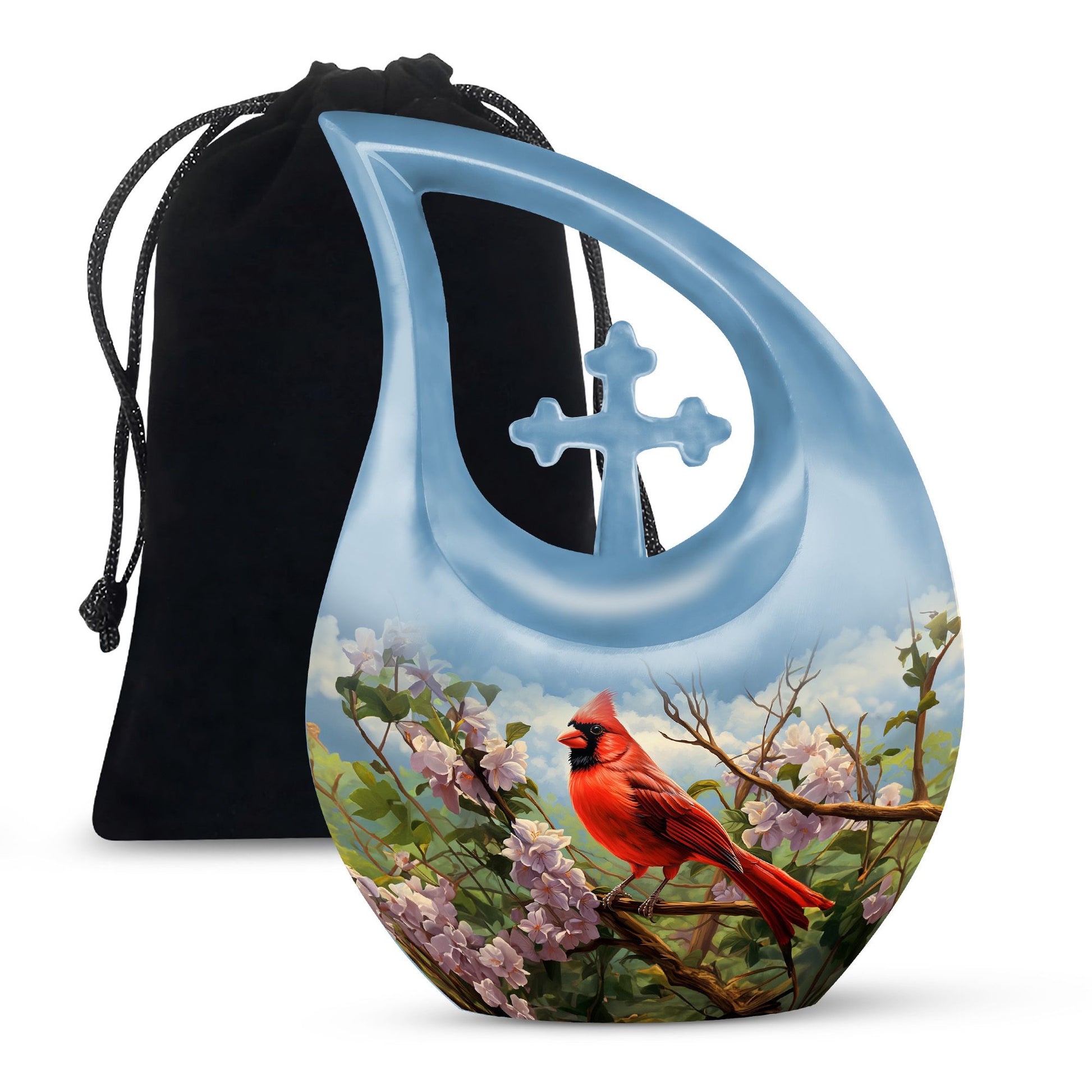 Cardinal Bird Urns For Ashes - Urn Adult Male