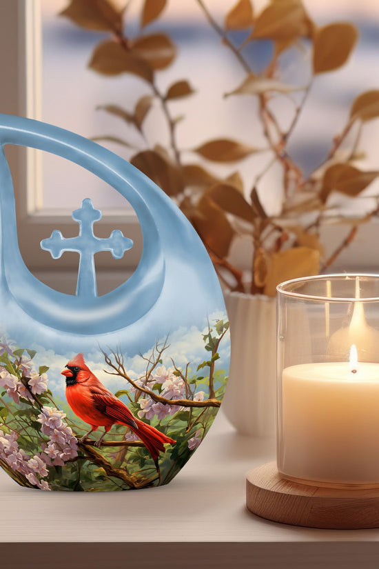 Cardinal Bird Urns For Ashes - Urn Adult Male