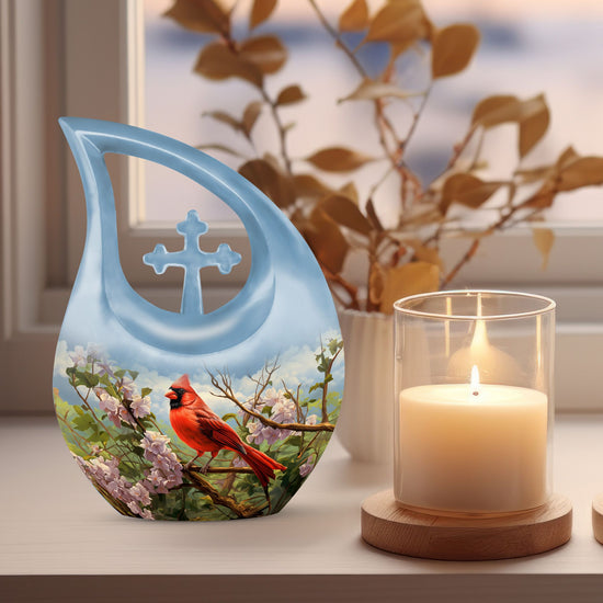 Cardinal Bird Urns For Ashes - Urn Adult Male